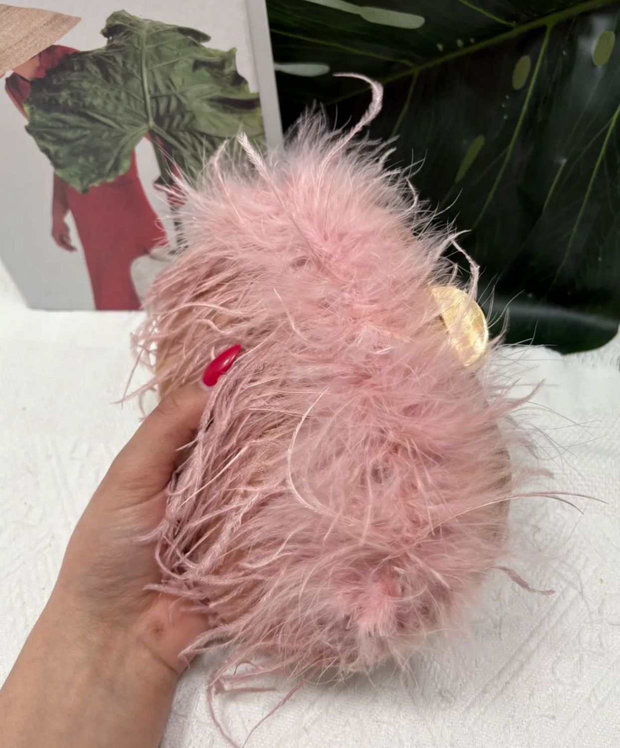 Bolso Rosa Plumas