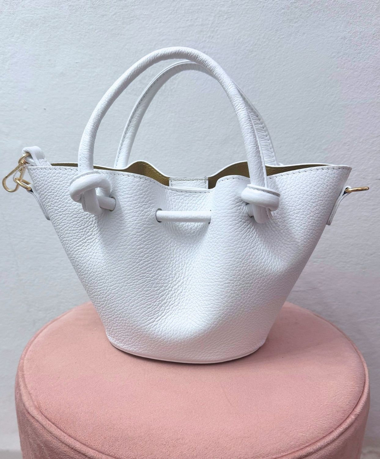 Bolso Piel Nudo Blanco