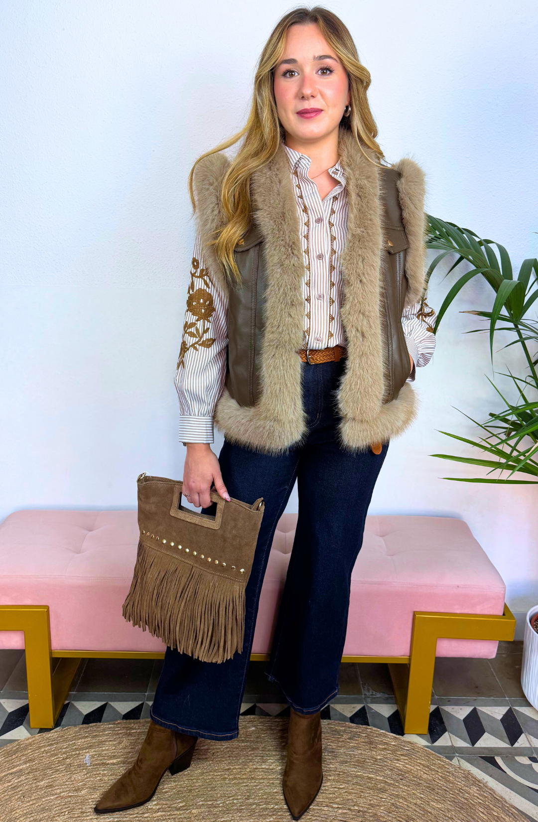 Chaleco Luisa Marrón