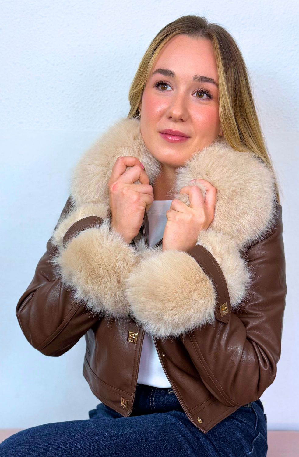 Biker Polipiel Montana Pelo