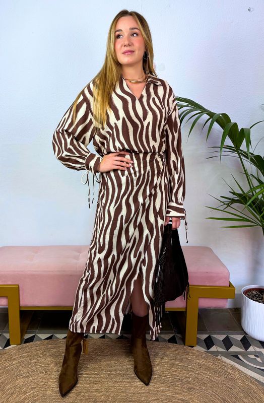 Falda Elomina Marrón