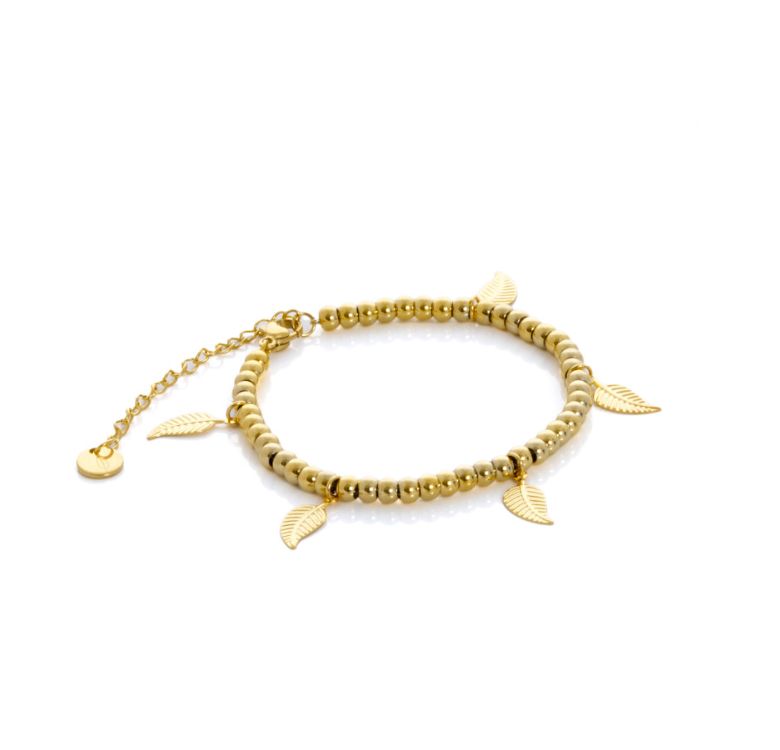Pulsera Tribeca Hojas Dorada