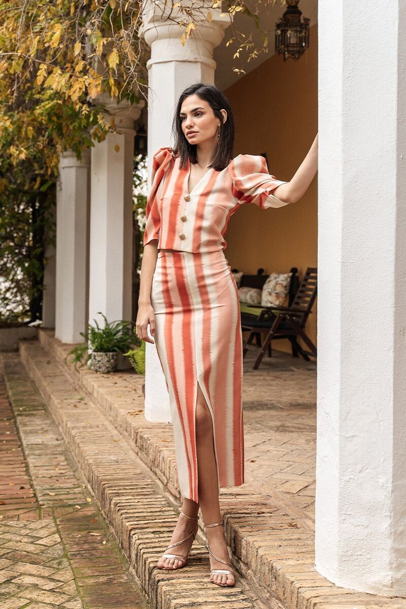 Conjunto Ada Teja Anaranjado - ALMA BLANCA