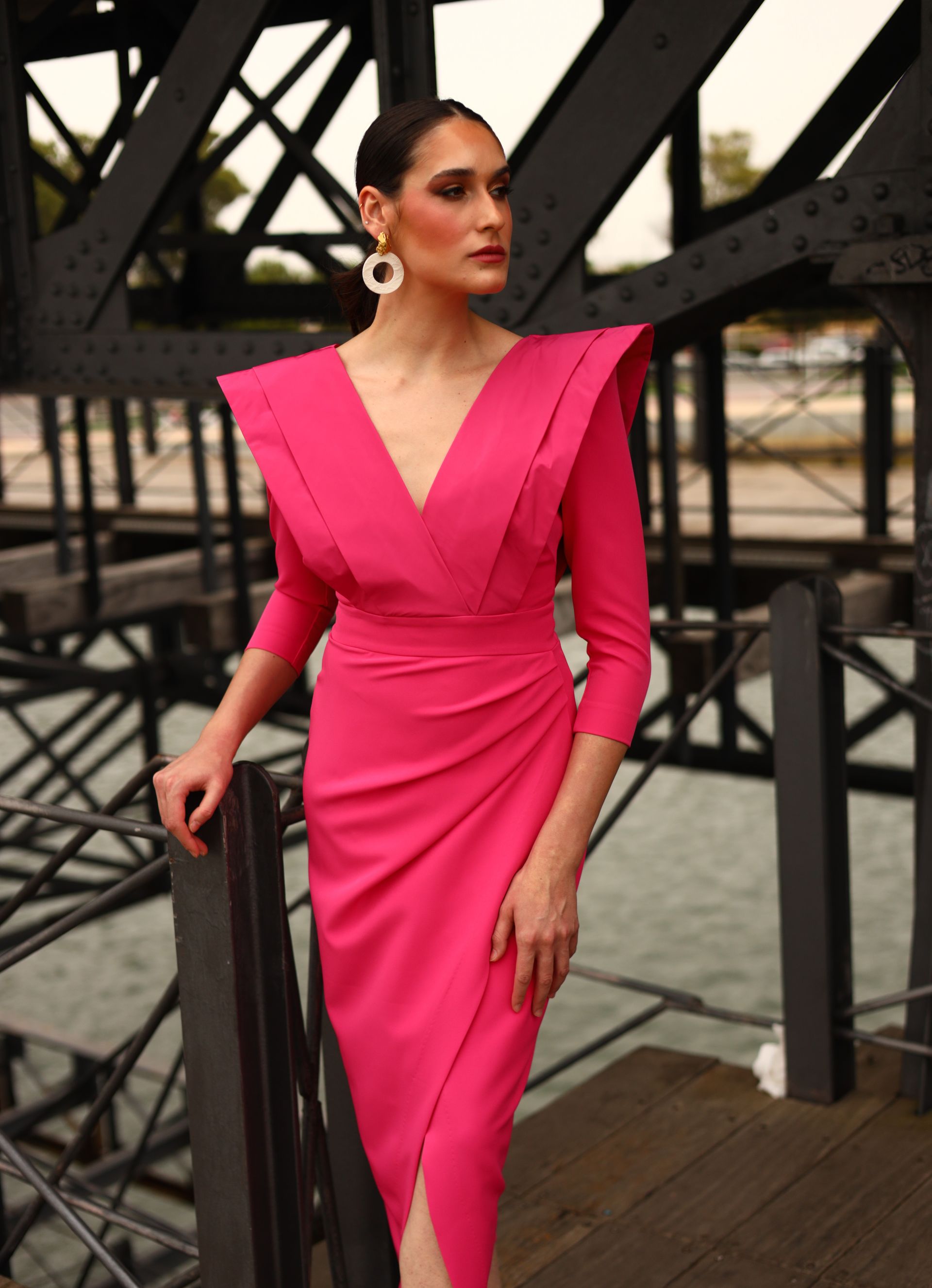Vestido MELGAR FUCSIA - MAGNOLIA KOBUS