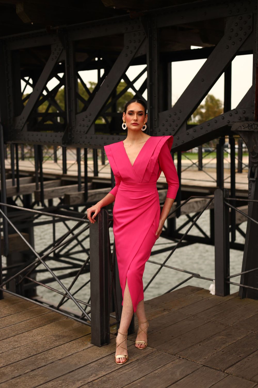 Vestido MELGAR FUCSIA - MAGNOLIA KOBUS