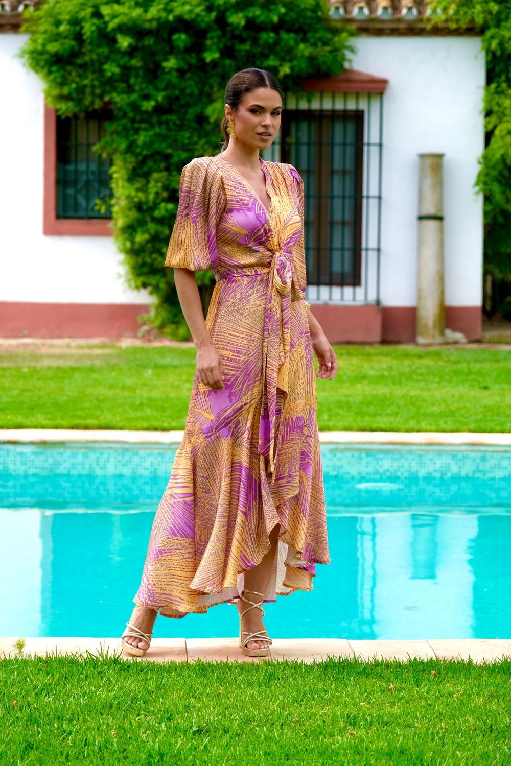 Vestido MERILYN ESTAMPADO - SEDA Y COLOR