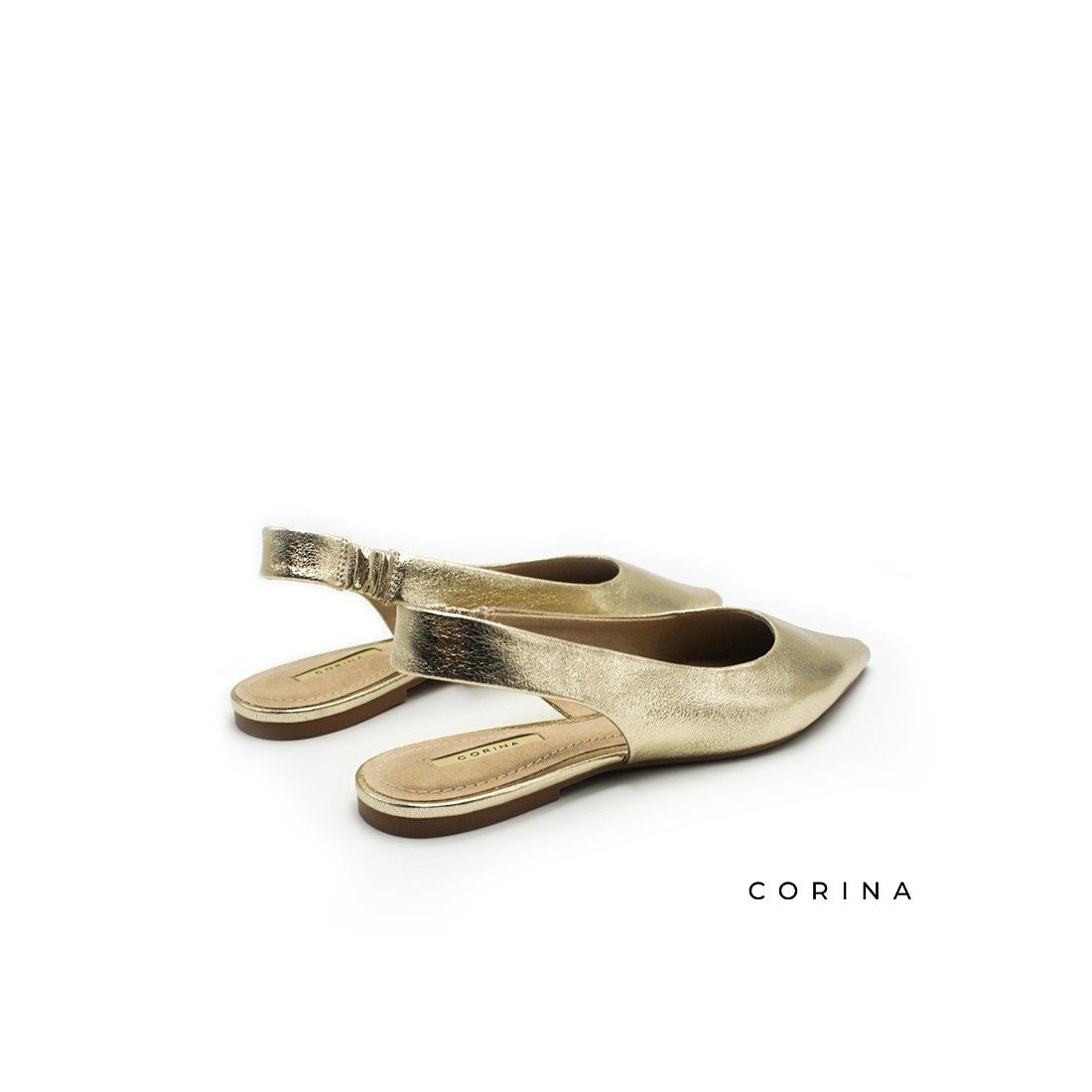 Zapato Plano destalonado - DORADO