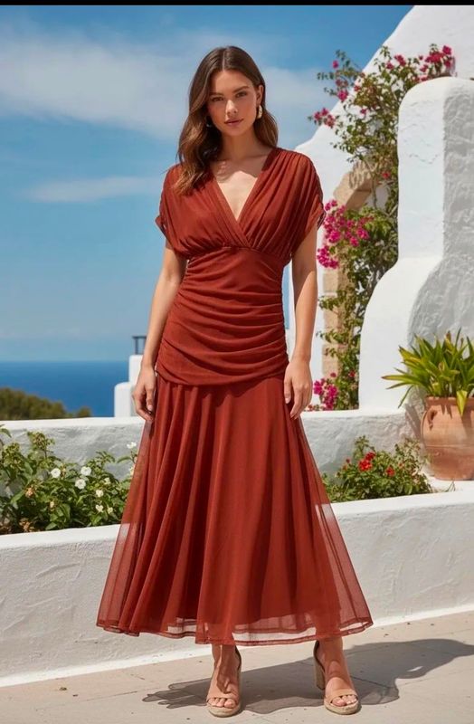 Vestido Tul Teja