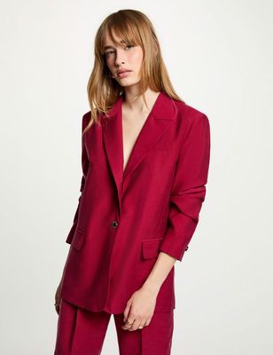 Blazer Recta Burdeos-MORGAN