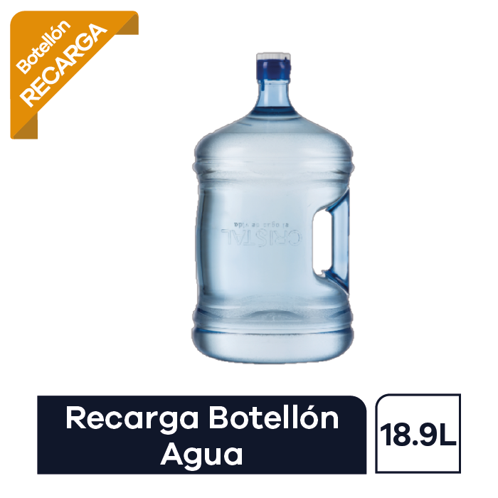 Agua cristal bottellon 18.9l