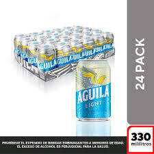 Cerveza aguila light lt 355ml X 24