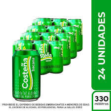 Cerveza costeña bacana lt 330 X 24und