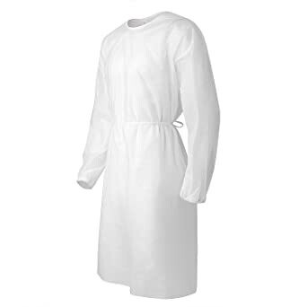 Disposable Medical Gown With Cuff Link on Sleeve