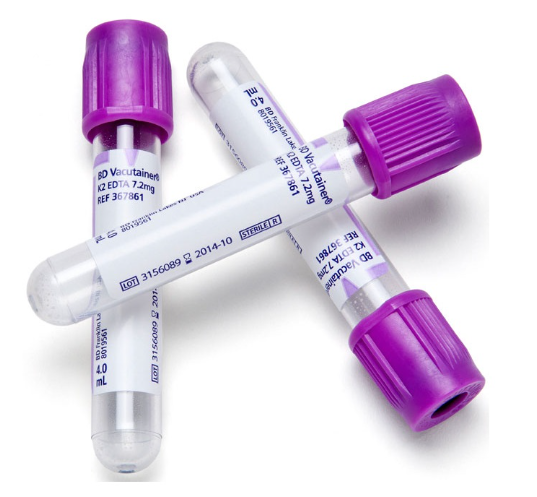 Lavender Blood Collection Tubes