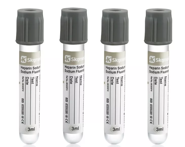 Gray Blood Collection Tubes
