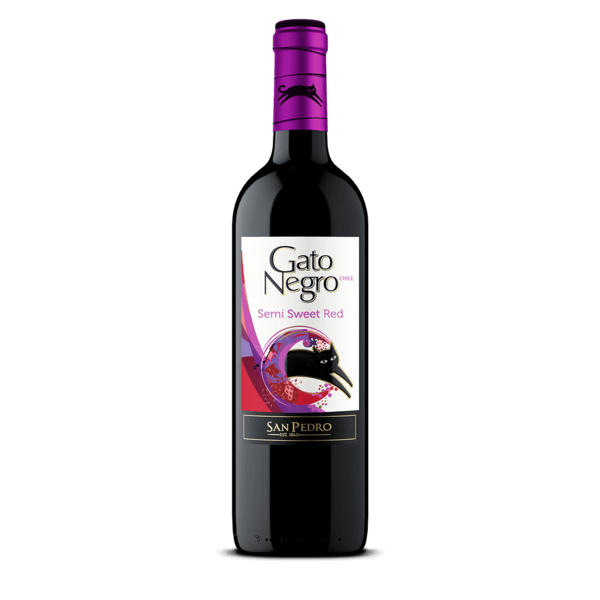 VINO GATO NGR.SEMI SWEET RED 750cc
