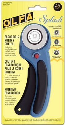 Olfa Ergonomic 45mm Rotary Cutter - Pacific Blue