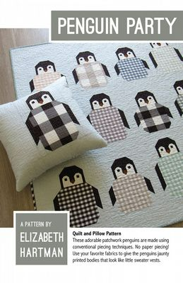 Penguin Party Pattern by Elizabeth Hartman