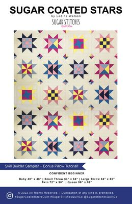 Sugar Coated Stars Quilt Pattern