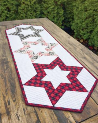 Hollow Star Table Runner Pattern by Krista Moser