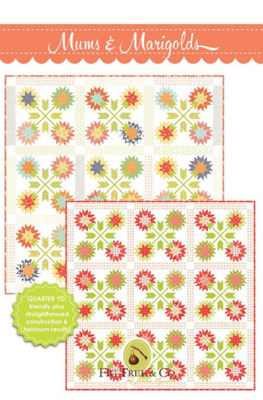 Mums and Marigolds Pattern by Fig Tree & Co.