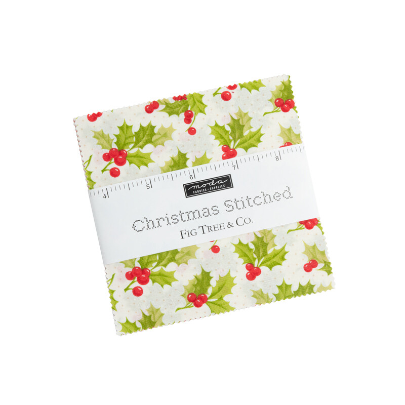 CHRISTMAS STITCHED 5" Charm Pack by FIG TREE & CO.