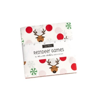 REINDEER GAMES 5" Charm Pack Precuts by ME AND MY SISTER DESIGNS - COMING MAY 2023