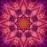 FUSCHIA DREAM BIG KALEIDESCOPE Panel by Hoffman Fabrics