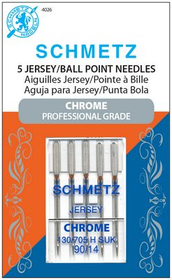 Schmetz Chrome Ball Point Machine Needles - Size 90/14