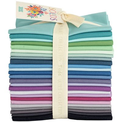 TILDA SOLIDS Fat Quarter Bundle - Cool