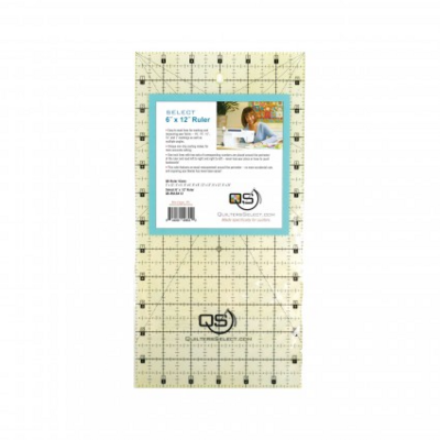 QUILTERS SELECT Non-Slip 6"x12" Ruler