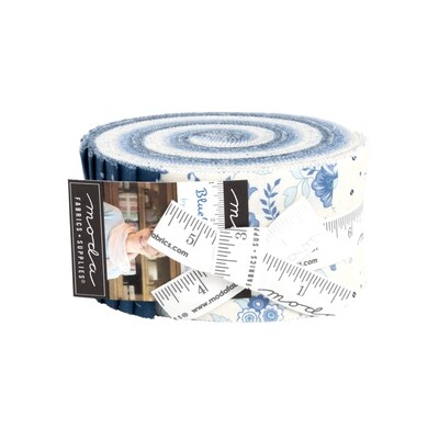 BLUEBERRY DELIGHT 2.5" Jelly Roll Precuts by BUNNY HILL DESIGNS