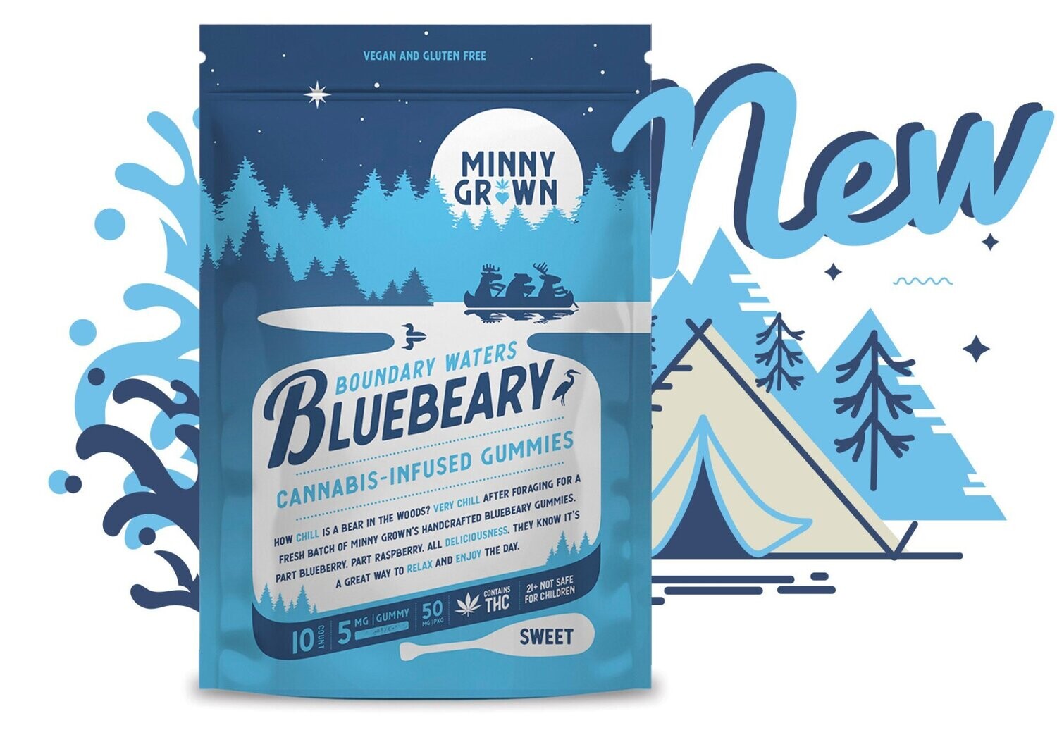 Minny Grown Gummies - BlueBeary THC Gummies