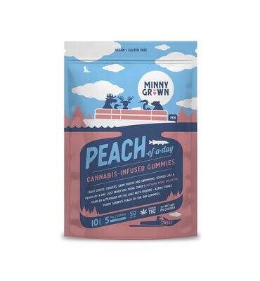 Minny Grown Gummies - Peach THC Gummies