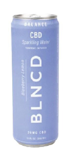 BLNCD CBD Sparkling Water - Blueberry Lemon