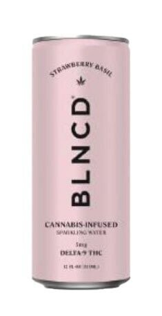 BLNCD THC Sparkling Water - Strawberry Basil