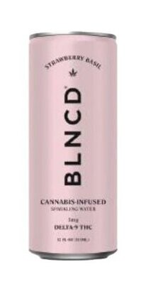 BLNCD THC Sparkling Water - Strawberry Basil