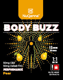 Body Buzz THC/CBD Gummies – Pear