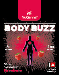 Nuqanna Body Buzz THC  Gummies – Strawberry