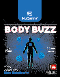 Body Buzz THC Gummies – Blue Raspberry