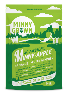 Minny Grown Gummies - So Awesome Minny-Apple | Cannabis-Infused Gummies