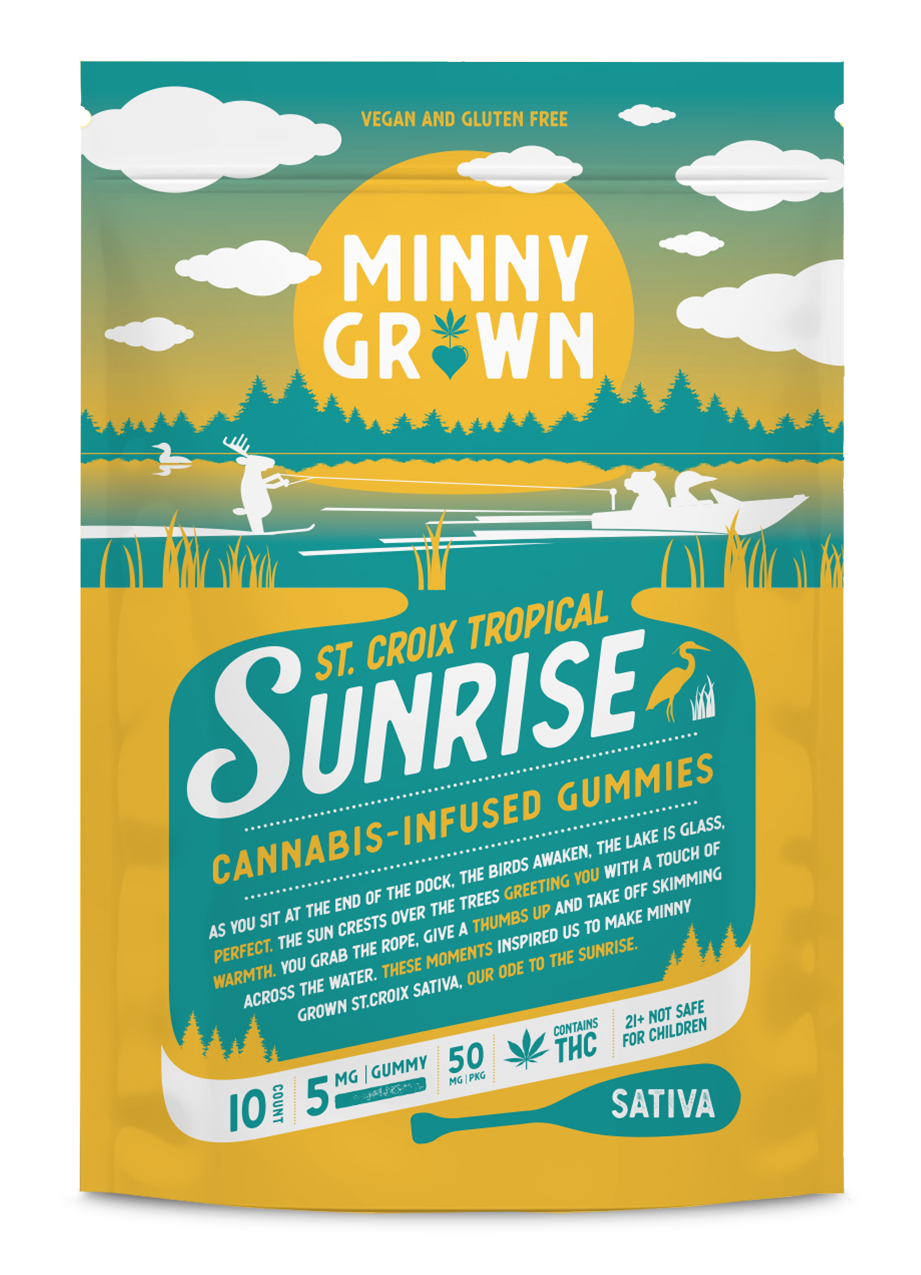 Minny Grown Gummies - St. Croix Tropical Sunrise | Cannabis-Infused Gummies