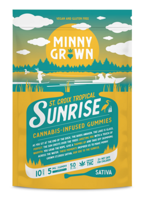 Minny Grown Gummies - St. Croix Tropical Sunrise | Cannabis-Infused Gummies