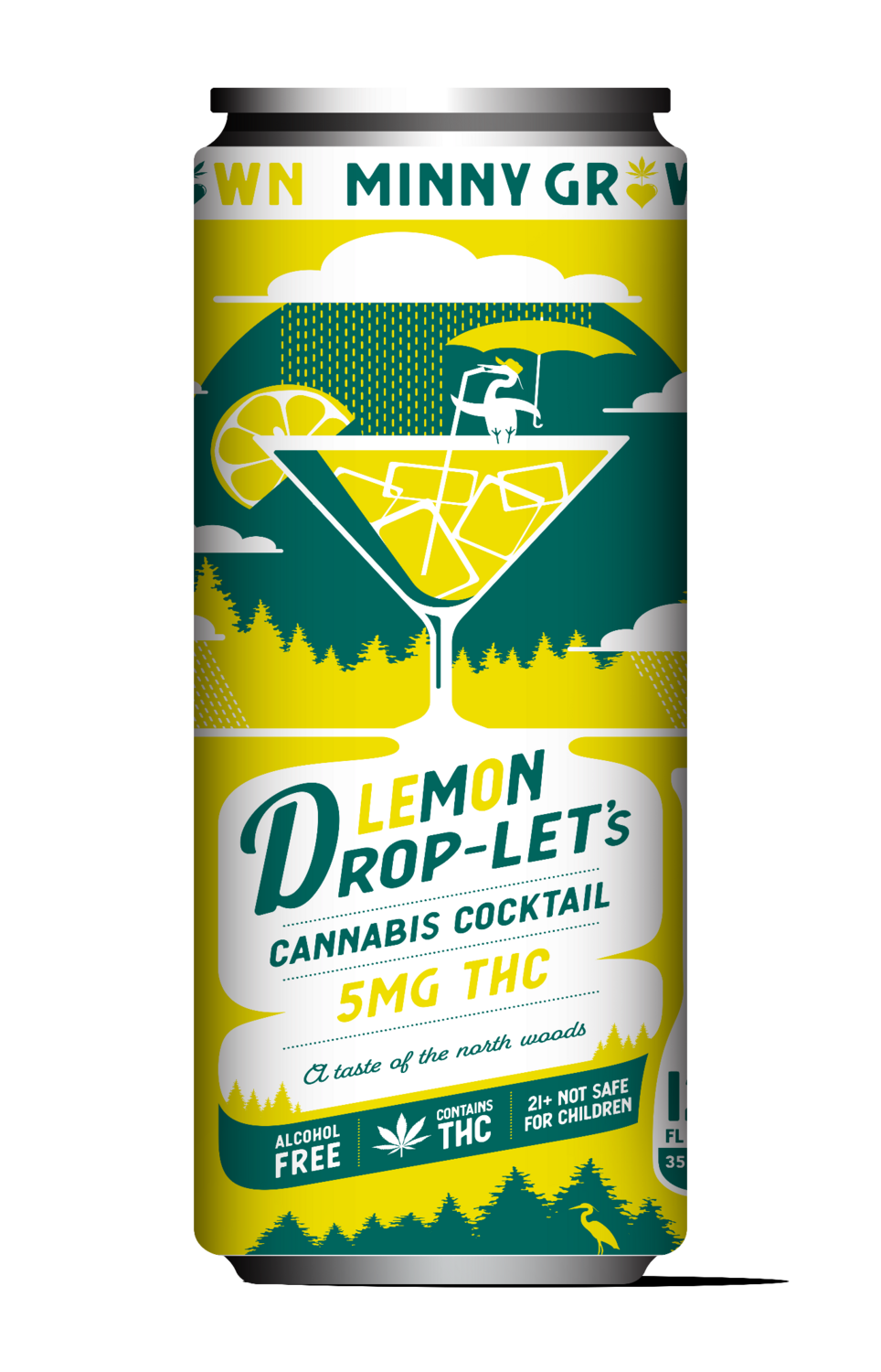 Minny Grown Beverage - Lemon Drop-Let's | Cannabis Cocktail