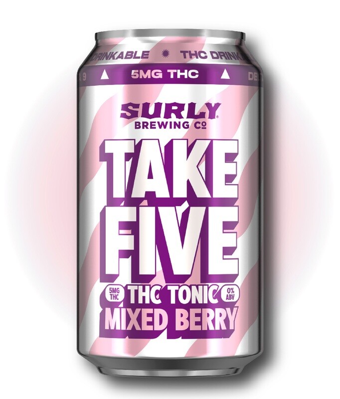 Surly "Take Five" Tonic Mixed Berry Beverage (5mg of THC)