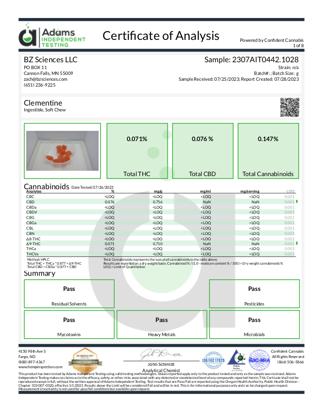 Minny Grown Gummies - Clementine  | Cannabis-Infused Gummies
