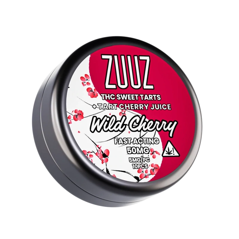 WILD CHERRY THC + TART CHERRY JUICE TARTS (5mg per tart)
