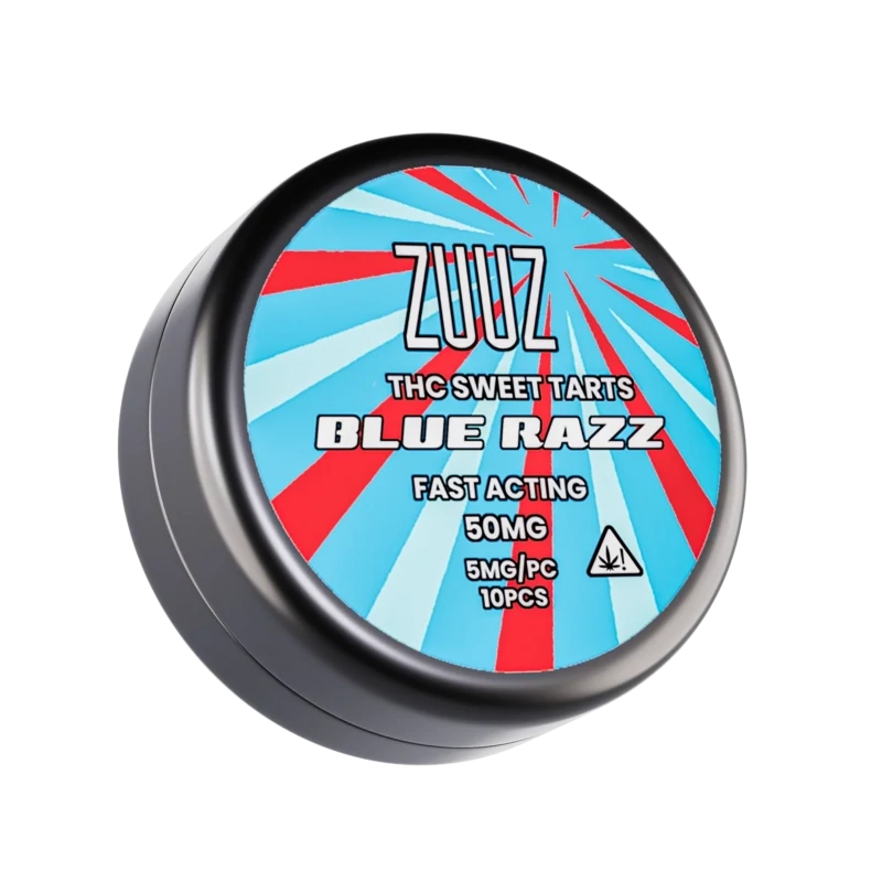 Zuuz BLUE RAZZ DELTA-9 THC SWEET TARTS