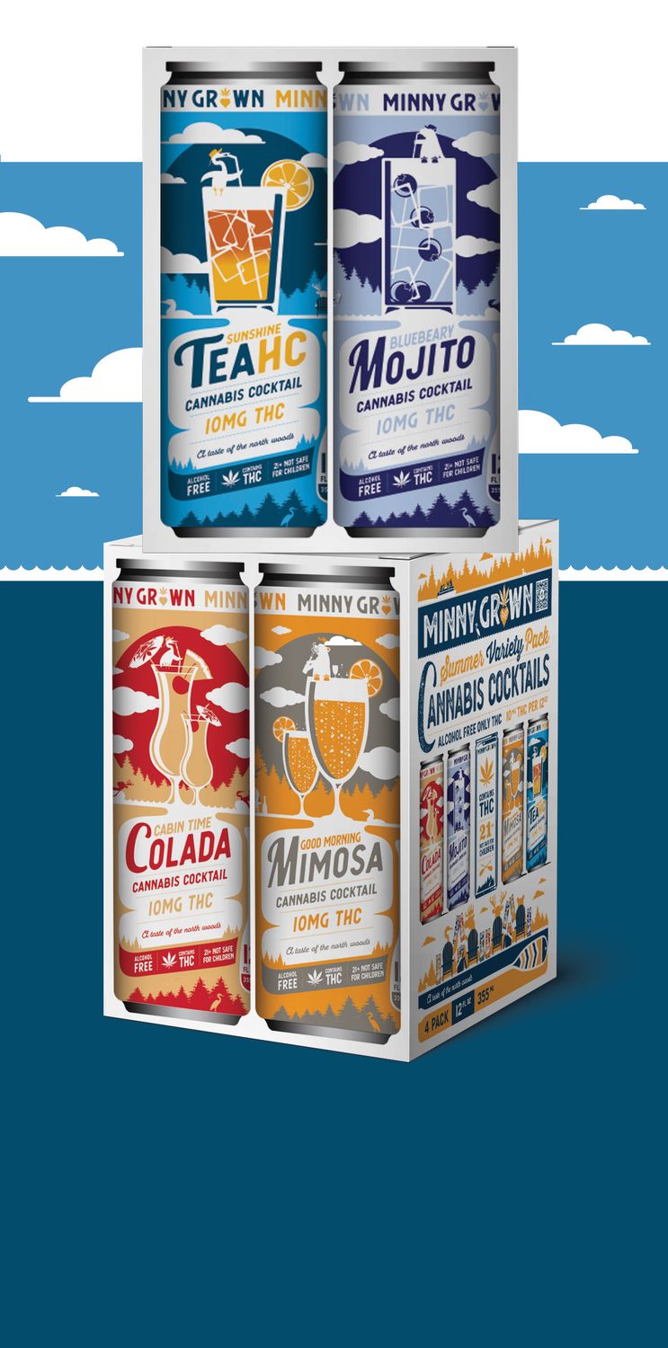 Minny Grown Summer Variety Pack of 4 Seasonal flavors