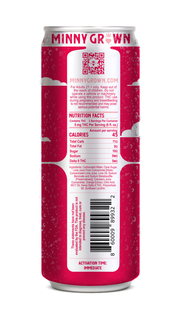 Minny Grown Beverage - Boat Cruise Cosmo | Cannabis Cocktail